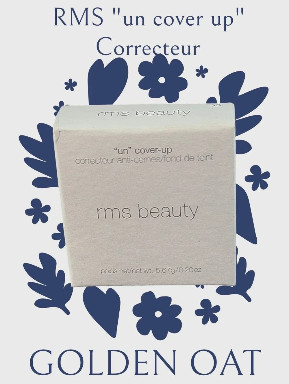 RMS Beauty UnCoverup Cream Concealer .20 Oz Golden Oat